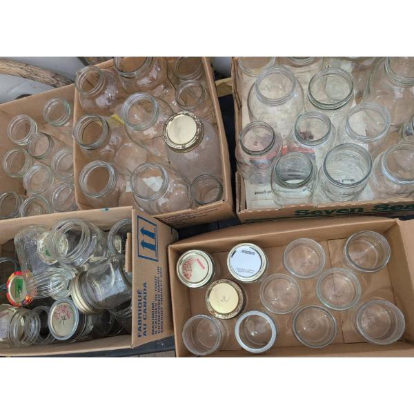 Mason and Glass Canning Jars with Lids