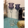 Image 2 : Assortment of decorations, two glass candle holders, A&W mug, Painting by Chateau Laurier Aug 1996. 