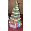 Image 4 : Assorted Holiday Decor: Snow Globe, Picture Box, Ceramic Tree and Wooden Santa Treat Box