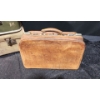 Image 13 : Trio Of Luggage! 2 Older Hardtops, Old Linens, Leather Doctors Bag- Beige Clasps Broken**