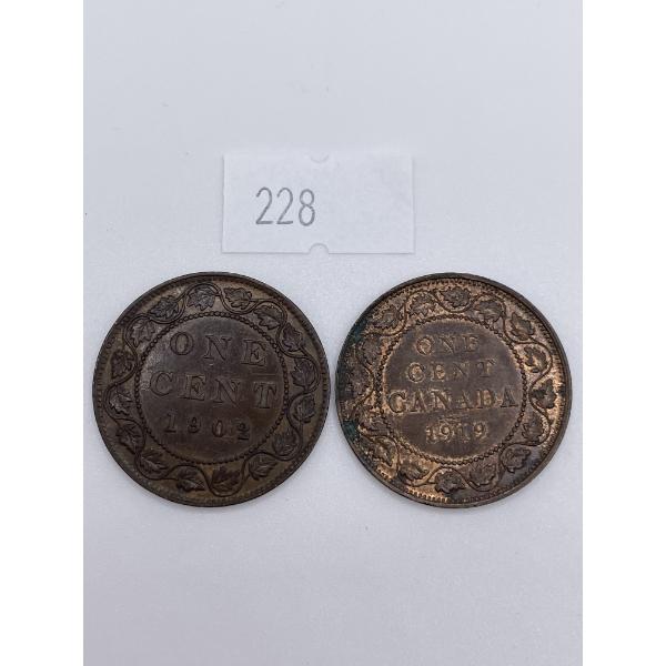 1902/1919 Canadian Large One Cents