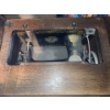 Image 4 : Singer Treadle Sewing Machine JA079300 in Wooden Cabinet 34 w, 31 h, 16 d