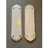 Image 3 : Plain White Finger Plates  - 14 Total