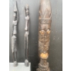 Image 1 : African Folk Art Wood 36 to 39" Tall