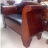 Image 3 : Stunning Genuine Leather Bombay End Of Bed Bench 46L