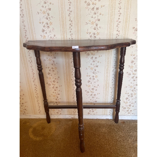 Walnut Side Table 22L x 13D x 22H