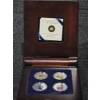 Image 7 : 2011-2012 Full Moon 92.5% Sterling Silver and Niobium 4-Coin Set in Display Case - #3