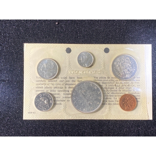 1965 Canadian Silver Uncirculated Coin Set