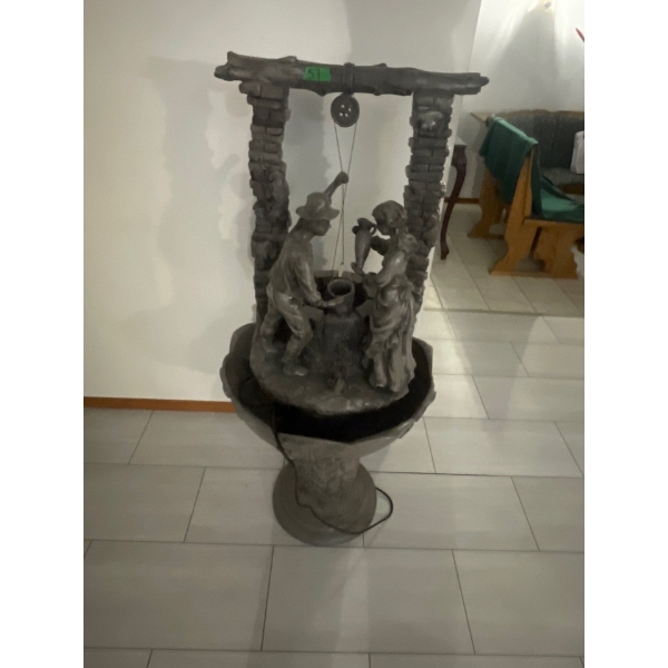 Large (Heavy) Decorative Fountain with Boy and Girl 55H x 23Wx25D