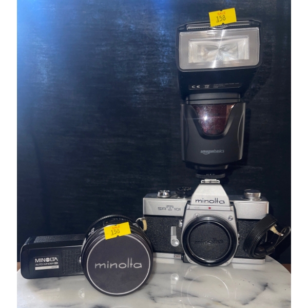 MINOLTA SRT 101 w/ MINOLTA Auto Winder 