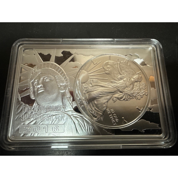 2016 3 Troy Ounce USA Special Limited Anniversary Coin & Bar United States Mint 5000 Mintage