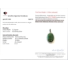Image 3 : 5.19 g Certified Silver Emerald gemstone Pendant ($11,794 Appraisal)