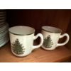 Image 4 : 'Happy Holidays' Nikko Plate Set, Cuthbertson Cups 