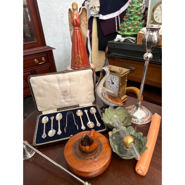 Collection Of Decorative Collectibles W/ Clock & More