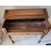 Image 3 : Wooden Hiding Desk w/ Wooden Chair - Desk is 35W, 19D, 34T 