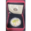 Image 1 : 2011 $20 Swarovski Maple Leaf Crystal Rain Drop Fine Silver Coin 31.39 Grams