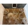 Image 2 : Bar Supplies Glasses 6 Wine Glasses 6 Martini Glasses With 2 Toilet Bowl Shot Glasses 