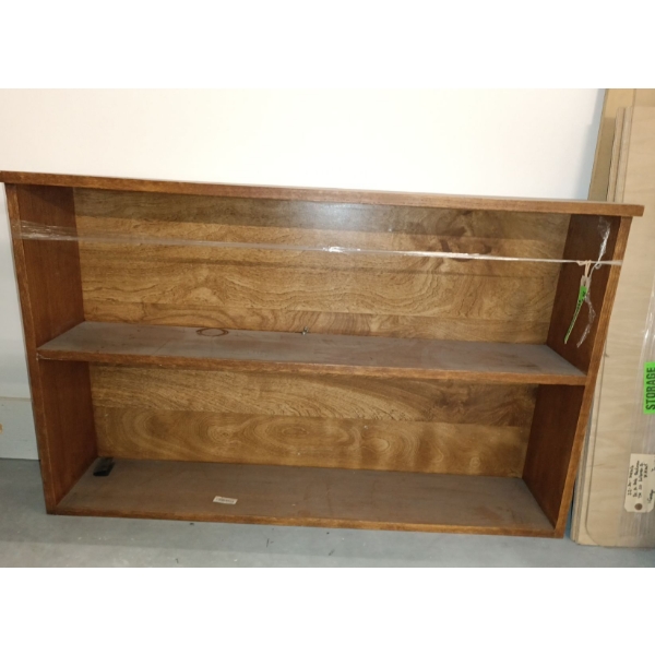 Small Shelf  48"w x13"d x 30"tall w/assorted rolled up carpets