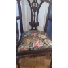 Image 2 : Wooden Arm Chair 25 W, 20 D, 40 T and Cherry Finish Corner Table 22 W, 16 D, 30 T 