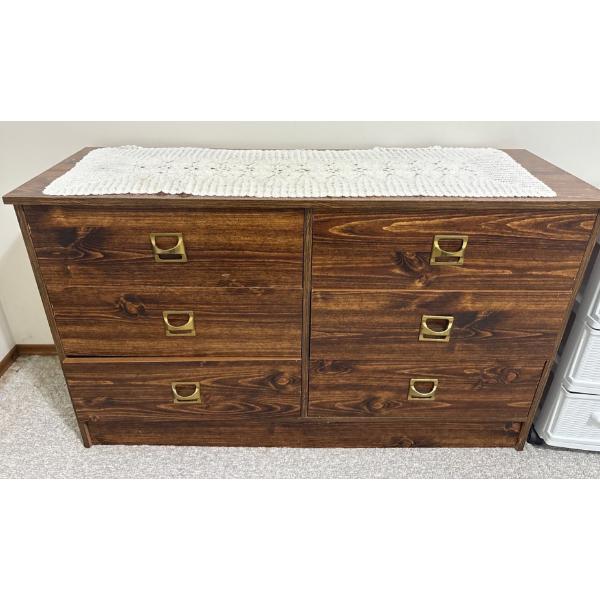 Wooden Dresser (Contents NOT Included), One Drawer Missing Bottom - 48W, 16D, 29T 