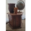 Image 1 : Pedestal Cabinet, Terra Cotta Pot, Globe, and More