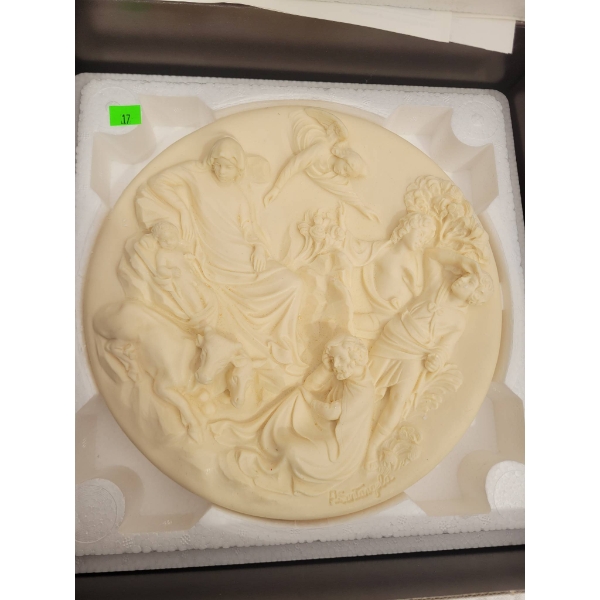 Ceramic Wall Plaque by Studio Dante Di Volterrano, With Documentation
