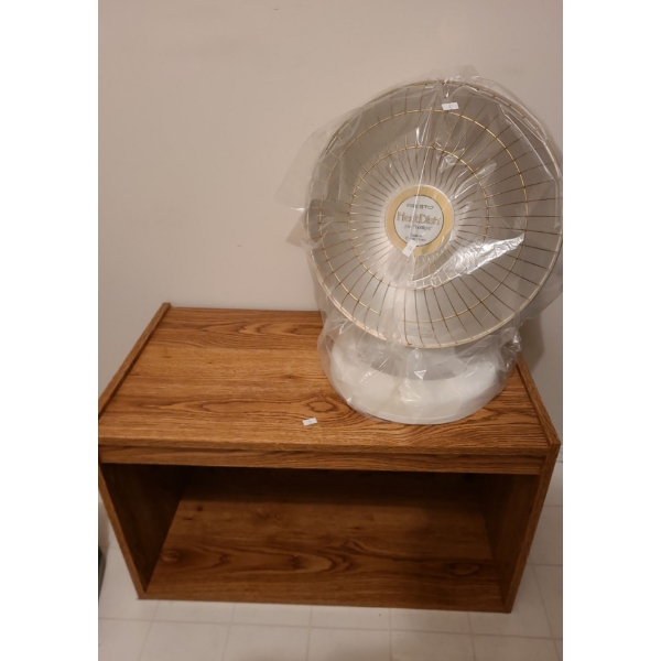 Presto Parabolic Heat Dish 19 T Total Height and MDF Single Shelf Stand 29 W, 16 D, 18 T 