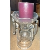 Image 2 : Criss Cross Cut Crystal Cocktail Set - Decanter Chalices & More 