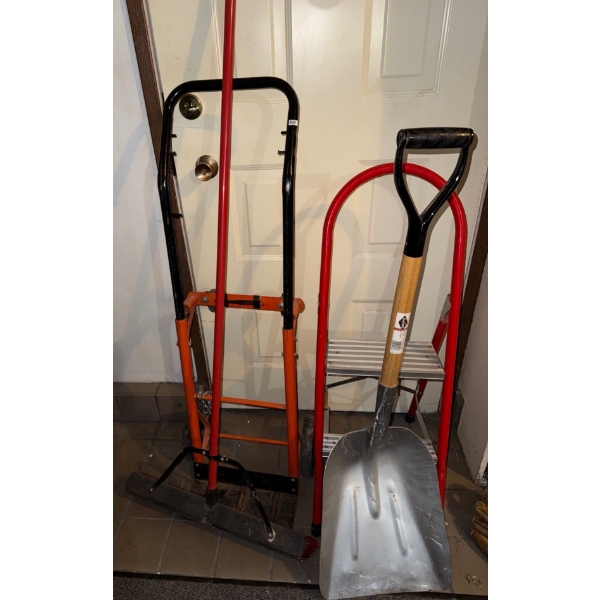 Dolly Broom Shovel Step Stool