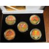 Image 2 : Looney Tunes Bugs Bunny x5 Gold Plated Complete Coin Set In A black Display Box Limited to 1000 sets