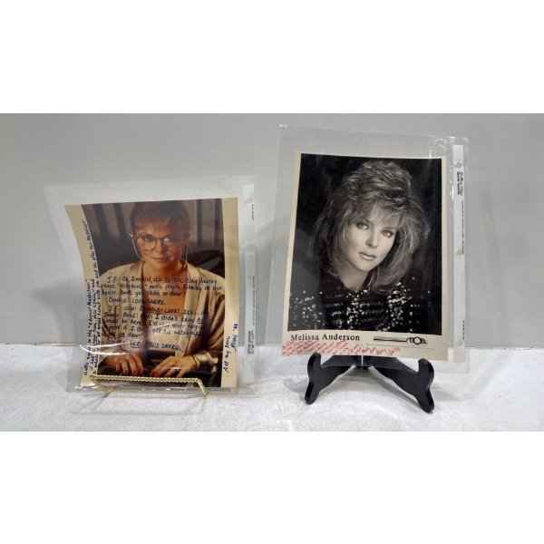 Headshots & Letter Written and Signed by Melissa "Missy" Anderson