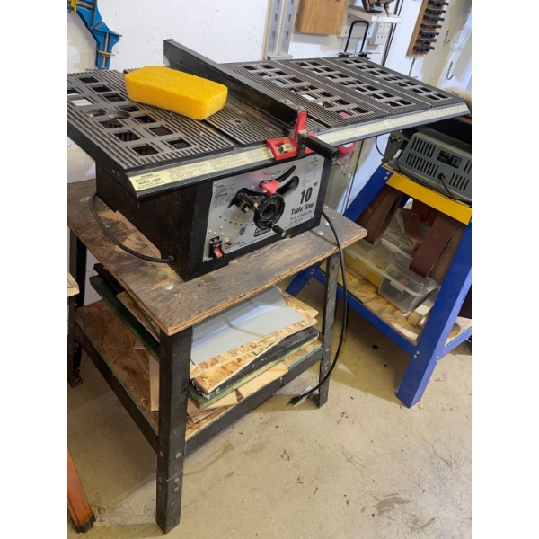 Durex Industrial 10" Table Saw w/ Plywood Partitions 