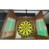 Image 2 : Kings Head Pub Mountable Dart Board Enclosure w/ Accessories 17T 