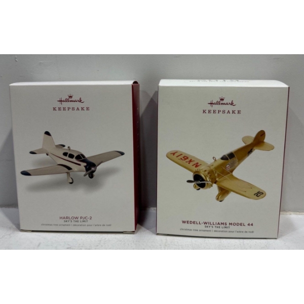 Vehicles- Harlow PJC-2, Wedell-Williams Model 44  Hallmark Ornaments 