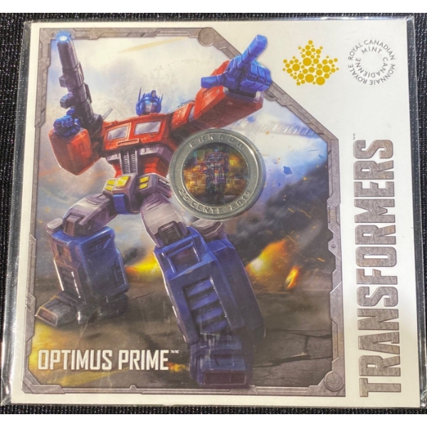 2019 Optimus Prime 25 Cent Lenticular Coin