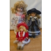 Image 1 : Porcelain Dolls: At the Cottage House (Maggie Doll Collection). Tallest is 13T 