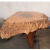Image 2 : Natural Burl Wood Accent Table 32 W, 19.5 D, 17 T 
