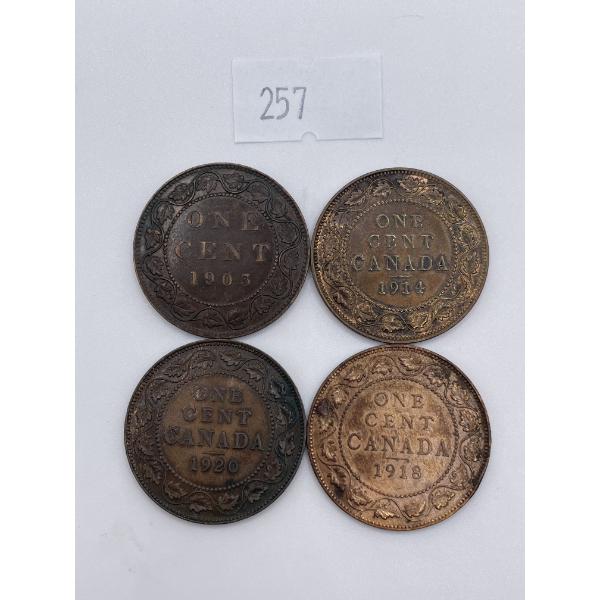1904 Canadian Large One Cents 