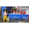 Image 3 : Christmas Village Decorations With Illuminated Fire Stations Themed Ornaments and Slow Globe