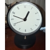 Image 3 : Mahogany End Table w/ Assorted Decor- Desk Clock Faux Landline Phone & More 22x14x21