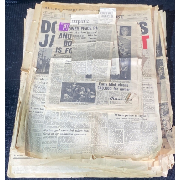 Vintage Newspapers WW2 Queen Elizabeth II Coronation & More 