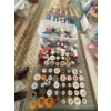 Image 1 : several new and slightly used bobbins of thread, including thread holders sold altogether