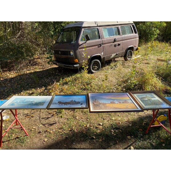 Framed Paintings Farm Life