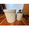 Image 2 :   Number 3MEDALTA crock and vintage whiskey jug