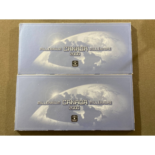 Canada Millennium 2000 Coin Collection Set with Original Packaging