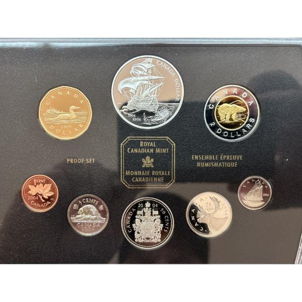 2004 Royal Canadian mint proof set 56.955 g .925 silver