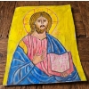 Image 2 :  Jesus Christ With Apostles In A Boat, Prophet Elijah, Christ Pantocrator Icons On Leather