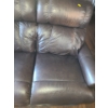 Image 4 : Dark Brown 2 Sear Dual Reclining Leather Sofa 50 W, 30 D, 41 T