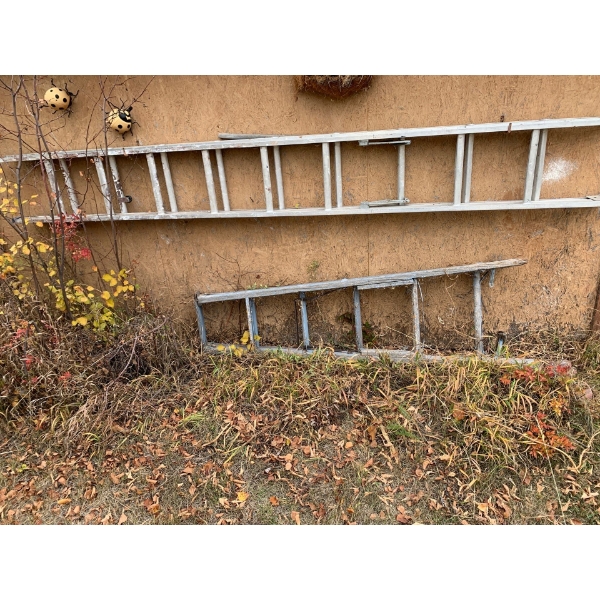 20 Foot Extendable Ladder, Vintage Wooden Ladder