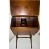 Image 2 : 1930's Vintage Wood Standing Sewing Box  w/ Contents of Drawers